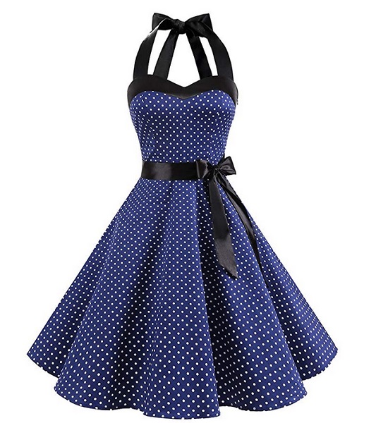 50er Jahre Rockabilly Petticoat Kleid Damen Mode Rockabella 60er