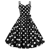 Rockabilly Kleider Damen 50er Jahre Vintage Retro 50s Petticoat Kleid Sommer...